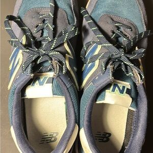 New Balance Navy and Cream Athletic Shoes